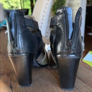 Gianni Bini calf hair camo booties